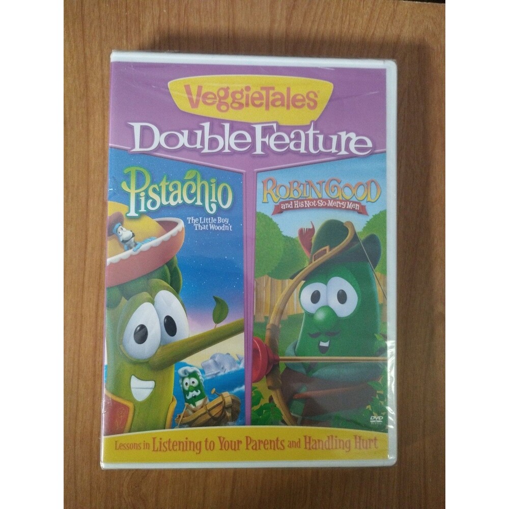 VeggieTales DVD Double Feature Pistachio & Robin Good - New & Sealed